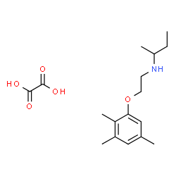 ChemSpider 2D Image | N-[2-(2,3,5-Trimethylphenoxy)ethyl]-2-butanamine ethanedioate (1:1) | C17H27NO5