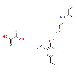 ChemSpider 2D Image | N-{2-[2-(4-Allyl-2-methoxyphenoxy)ethoxy]ethyl}-2-butanamine ethanedioate (1:1) | C20H31NO7