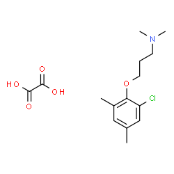 ChemSpider 2D Image | 3-(2-Chloro-4,6-dimethylphenoxy)-N,N-dimethyl-1-propanamine ethanedioate (1:1) | C15H22ClNO5