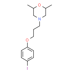 ChemSpider 2D Image | 4-[3-(4-Iodophenoxy)propyl]-2,6-dimethylmorpholine | C15H22INO2