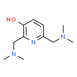 ChemSpider 2D Image | 2,6-BIS-(DIMETHYLAMINOMETHYL)-3-PYRIDINOL | C11H19N3O