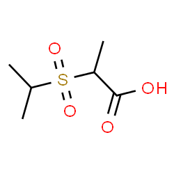ChemSpider 2D Image | 2-(Isopropylsulfonyl)propanoic acid | C6H12O4S