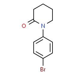 ChemSpider 2D Image | 1-(4-Bromophenyl)-2-piperidinone | C11H12BrNO