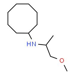 ChemSpider 2D Image | N-(1-Methoxy-2-propanyl)cyclooctanamine | C12H25NO