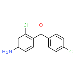 ChemSpider 2D Image | (4-Amino-2-chlorophenyl)(4-chlorophenyl)methanol | C13H11Cl2NO
