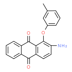 ChemSpider 2D Image | 2-Amino-1-(3-methylphenoxy)-9,10-anthraquinone | C21H15NO3
