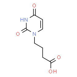 ChemSpider 2D Image | 4-(2,4-Dioxo-3,4-dihydro-1(2H)-pyrimidinyl)butanoic acid | C8H10N2O4