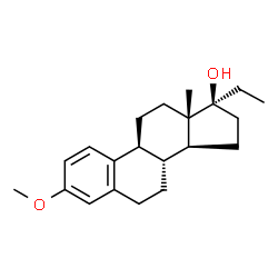 ChemSpider 2D Image | 17?-ethylestradiol 3-methyl ether | C21H30O2