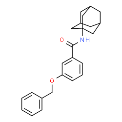 ChemSpider 2D Image | N-(Adamantan-1-yl)-3-(benzyloxy)benzamide | C24H27NO2