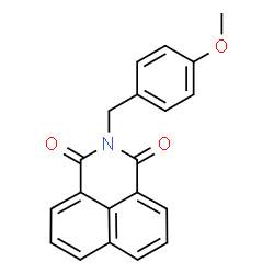ChemSpider 2D Image | 2-(4-Methoxybenzyl)-1H-benzo[de]isoquinoline-1,3(2H)-dione | C20H15NO3