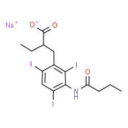 ChemSpider 2D Image | Sodium tyropanoate | C15H17I3NNaO3