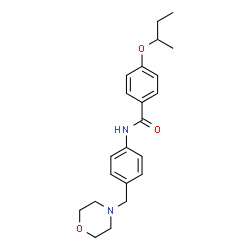 ChemSpider 2D Image | 4-sec-Butoxy-N-[4-(4-morpholinylmethyl)phenyl]benzamide | C22H28N2O3