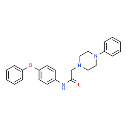 ChemSpider 2D Image | N-(4-Phenoxyphenyl)-2-(4-phenyl-1-piperazinyl)acetamide | C24H25N3O2