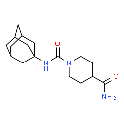 ChemSpider 2D Image | N~1~-(Adamantan-1-yl)-1,4-piperidinedicarboxamide | C17H27N3O2