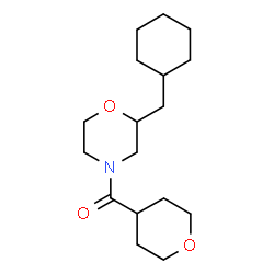 ChemSpider 2D Image | [2-(Cyclohexylmethyl)-4-morpholinyl](tetrahydro-2H-pyran-4-yl)methanone | C17H29NO3