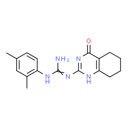 ChemSpider 2D Image | 1-(2,4-Dimethylphenyl)-2-(4-oxo-1,4,5,6,7,8-hexahydro-2-quinazolinyl)guanidine | C17H21N5O