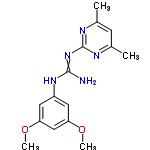 InChI=1/C15H19N5O2/c1-9-5-10(2)18-15(17-9)20-14(16)19-11-6-12(21-3)8-13(7-11)22-4/h5-8H,1-4H3,(H3,16,17,18,19,20)