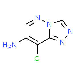 ChemSpider 2D Image | 8-Chloro[1,2,4]triazolo[4,3-b]pyridazin-7-amine | C5H4ClN5
