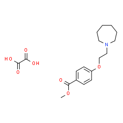 ChemSpider 2D Image | Methyl 4-[2-(1-azepanyl)ethoxy]benzoate ethanedioate (1:1) | C18H25NO7