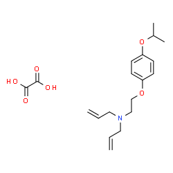 ChemSpider 2D Image | N-Allyl-N-[2-(4-isopropoxyphenoxy)ethyl]-2-propen-1-amine ethanedioate (1:1) | C19H27NO6