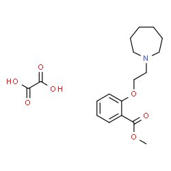 ChemSpider 2D Image | Methyl 2-[2-(1-azepanyl)ethoxy]benzoate ethanedioate (1:1) | C18H25NO7