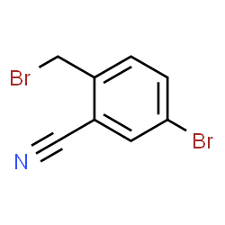 ChemSpider 2D Image | 5-Bromo-2-(bromomethyl)benzonitrile | C8H5Br2N