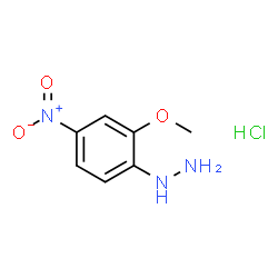 ChemSpider 2D Image | (2-methoxy-4-nitrophenyl)hydrazine hydrochloride | C7H10ClN3O3