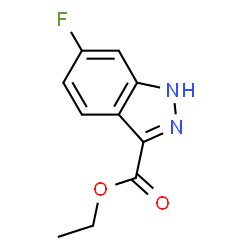 ChemSpider 2D Image | Ethyl 6-fluoro-1H-indazole-3-carboxylate | C10H9FN2O2