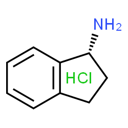 ChemSpider 2D Image | (R)-1-aminoindane hydrochloride | C9H12ClN