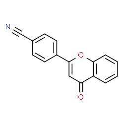 ChemSpider 2D Image | 4-(4-Oxo-4H-chromen-2-yl)benzonitrile | C16H9NO2