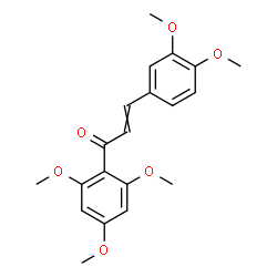 ChemSpider 2D Image | 3-(3,4-Dimethoxyphenyl)-1-(2,4,6-trimethoxyphenyl)-2-propen-1-one | C20H22O6