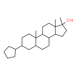 ChemSpider 2D Image | 3-Cyclopentyl-17-methylandrostan-17-ol | C25H42O