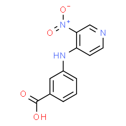 ChemSpider 2D Image | 3-[(3-Nitro-4-pyridinyl)amino]benzoic acid | C12H9N3O4