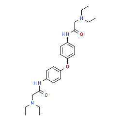 ChemSpider 2D Image | N,N'-(Oxydi-4,1-phenylene)bis[2-(diethylamino)acetamide] | C24H34N4O3