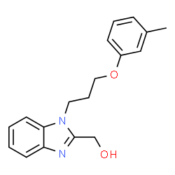 ChemSpider 2D Image | [1-(3-m-Tolyloxy-propyl)-1H-benzoimidazol-2-yl]-methanol | C18H20N2O2