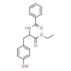 ChemSpider 2D Image | Ethyl N-benzoyltyrosinate | C18H19NO4