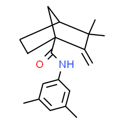 ChemSpider 2D Image | N-(3,5-Dimethylphenyl)-3,3-dimethyl-2-methylenebicyclo[2.2.1]heptane-1-carboxamide | C19H25NO