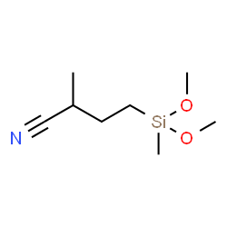 ChemSpider 2D Image | 4-(Dimethoxymethylsilyl)-2-methylbutanenitrile | C8H17NO2Si