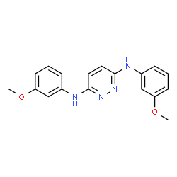 ChemSpider 2D Image | N,N'-Bis(3-methoxyphenyl)-3,6-pyridazinediamine | C18H18N4O2