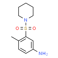 ChemSpider 2D Image | 4-Methyl-3-(1-piperidinylsulfonyl)aniline | C12H18N2O2S