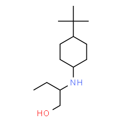 ChemSpider 2D Image | 2-{[4-(2-Methyl-2-propanyl)cyclohexyl]amino}-1-butanol | C14H29NO