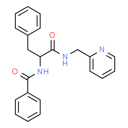ChemSpider 2D Image | Nalpha-Benzoyl-N-(2-pyridinylmethyl)phenylalaninamide | C22H21N3O2