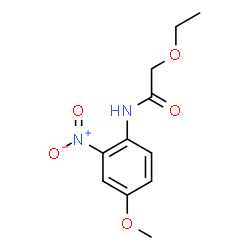 ChemSpider 2D Image | 2-Ethoxy-N-(4-methoxy-2-nitrophenyl)acetamide | C11H14N2O5