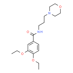ChemSpider 2D Image | 3,4-Diethoxy-N-[3-(4-morpholinyl)propyl]benzamide | C18H28N2O4