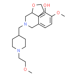 ChemSpider 2D Image | 2-Methoxy-5-{[{[1-(2-methoxyethyl)-4-piperidinyl]methyl}(tetrahydro-2-furanylmethyl)amino]methyl}phenol | C22H36N2O4