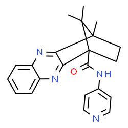ChemSpider 2D Image | 12,15,15-Trimethyl-N-(4-pyridinyl)-3,10-diazatetracyclo[10.2.1.0~2,11~.0~4,9~]pentadeca-2,4,6,8,10-pentaene-1-carboxamide | C22H22N4O