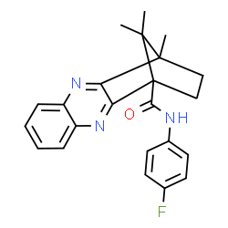 ChemSpider 2D Image | N-(4-Fluorophenyl)-12,15,15-trimethyl-3,10-diazatetracyclo[10.2.1.0~2,11~.0~4,9~]pentadeca-2,4,6,8,10-pentaene-1-carboxamide | C23H22FN3O