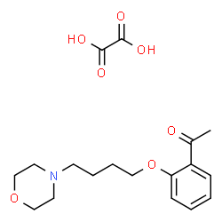 ChemSpider 2D Image | 1-{2-[4-(4-Morpholinyl)butoxy]phenyl}ethanone ethanedioate (1:1) | C18H25NO7