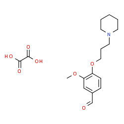 ChemSpider 2D Image | 3-Methoxy-4-[3-(1-piperidinyl)propoxy]benzaldehyde ethanedioate (1:1) | C18H25NO7