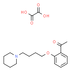 ChemSpider 2D Image | 1-{2-[4-(1-Piperidinyl)butoxy]phenyl}ethanone ethanedioate (1:1) | C19H27NO6